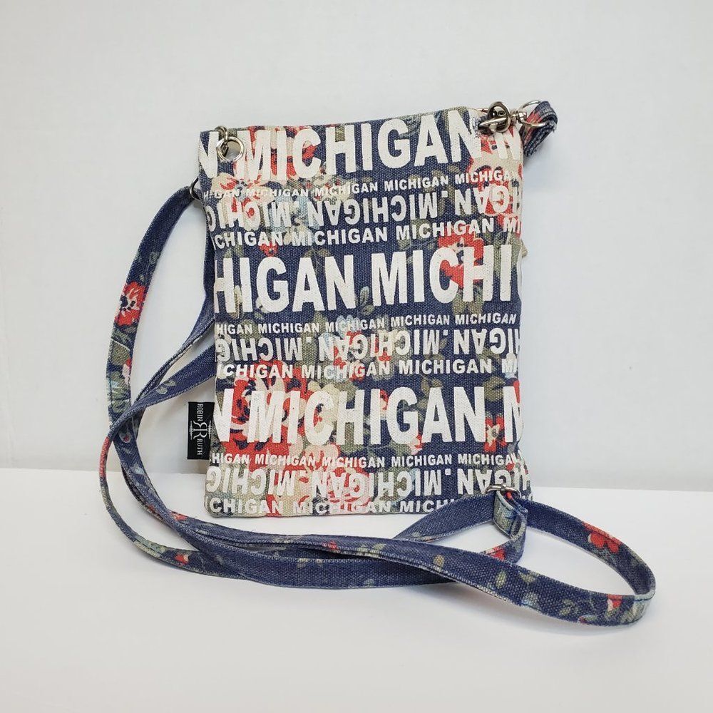 Robin Ruth Blue-multicolor Michigan Crossbody - Picture 2 of 4